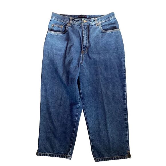 Vintage Bill Blass High Waisted Jeans Capri Pants 12 - Picture 1 of 8